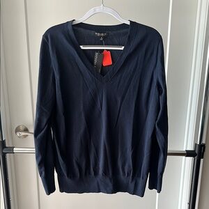Banana Republic Navy V-Neck Sweater